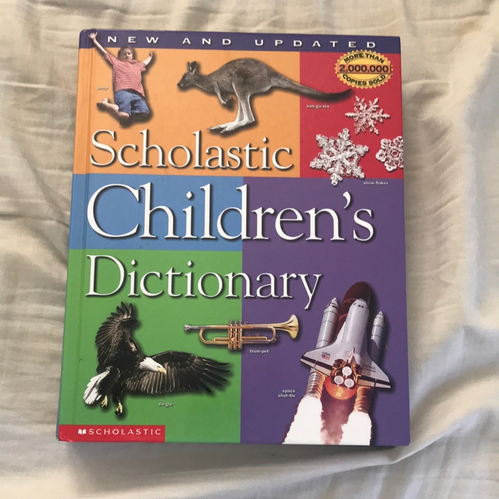 Hardcover children’s dictionary